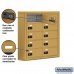 Salsbury Cell Phone Storage Locker - 5 Door High Unit (5 Inch Deep Compartments) - 10 B Doors - Gold - Surface Mounted - Resettable Combination Locks